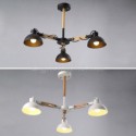 Nordic Iron Pendant Light Elegant Wood Chandelier Dining Room Living Room