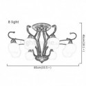 Nordic Flower Bud Flush Mounted Ceiling Light Wrought Iron Chandelier Bedroom Study