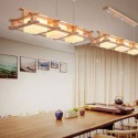 Modern Creative Wood Pendant Light Cafe Restaurant Light