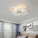 Modern Simple Flush Mount Acrylic Ring Ceiling Light Living Room Dining Room