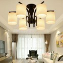 Nordic Style Flush Mount Wrought Iron Ceiling Light Restaurant Bedroom