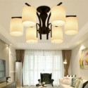 Nordic Style Flush Mount Wrought Iron Ceiling Light Restaurant Bedroom