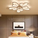 Modern Simple Flush Mount Acrylic Petal Shape Ceiling Light Living Room Dining Room