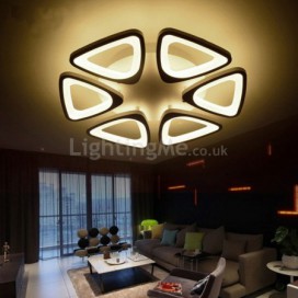 Modern Triangle Flush Mount Acrylic Ceiling Light Living Room Dining Room