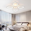 Modern Simple Flush Mount Acrylic Petal Ceiling Light Bedroom Study