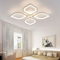 Modern Simple Flush Mount Acrylic Petal Ceiling Light Bedroom Study
