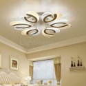 Modern Simple Flush Mount Acrylic Heart-Shape Ceiling Light Living Room Study