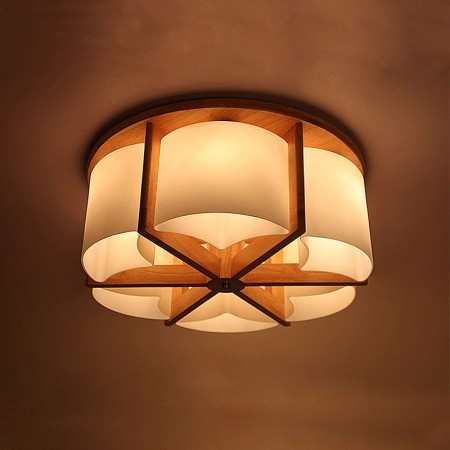 Modern Simple Glass Lampshade Ceiling Light Study Bedroom