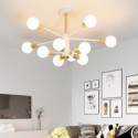 Nordic Solid Wood Pendant Light Creative Magic Bean Lighting Bedroom Living Room