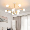 Nordic Solid Wood Pendant Light Creative Magic Bean Lighting Bedroom Living Room