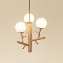 Nordic Creative Wooden Pendant Light Bedroom Living Room