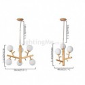 Nordic Creative Wooden Pendant Light Bedroom Living Room