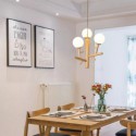 Nordic Creative Wooden Pendant Light Bedroom Living Room