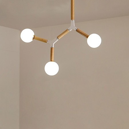 Nordic Magic Bean Pendant Light Creative Wooden Lighting Dining Room Living Room