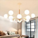 Magic Bean Pendant Light Creative Nordic Wooden Light Fitting Living Room Study