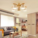 Nordic Log Pendant Light Macaron Light Fitting Bedroom Study