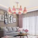 Modern Simple Macaron Pendant Light Creative Wooden Lighting Living Room Dining Room