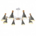 Nordic Macaron Pendant Light Creative Wood Chandelier Study Living Room
