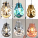 Soap Bubble Glass Kitchen Island Pendant Light Colorful