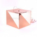 Multi Faceted Pendant Light Contemporary Rose Gold Decorative Lighting Office Dining Room