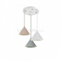 Modern Simple Pendant Light Macaron Three Lights Pendant Light Bedroom Living Room