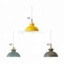 Nordic Simple Macaron Pendant Light Three Lights Iron Arti Restaurant Cafe Bar