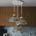 Nordic Simple Macaron Pendant Light Three Lights Iron Arti Restaurant Cafe Bar