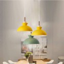 Nordic Simple Macaron Pendant Light Three Lights Iron Arti Restaurant Cafe Bar