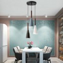 Modern Simple Pendant Light Three Lights Creative Aluminum Art Light Fixture Cafe Bar