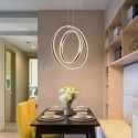 Nordic Pendant Light Acrylic Ring Shape Pendant Light Study Bedroom