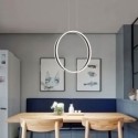 Nordic Pendant Light Acrylic Ring Shape Pendant Light Study Bedroom