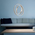 Nordic Pendant Light Acrylic Ring Shape Pendant Light Study Bedroom