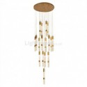 Nordic Crystal Cluster Pendant Light Bubble Column Pendant Light Bedroom Living Room