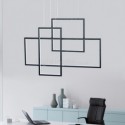 Nordic Pendant Light Geometric Square Pendant Light Living Room Restaurant