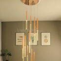 Cluster Pendant Light With Seeded Glass Shade