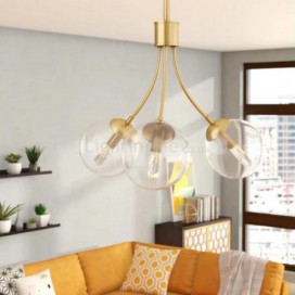 Nordic Chandelier Creative Pendant Light Minimalist Glass Light Hallway Dining Room Lamp