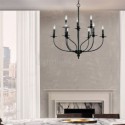 Classical Farmhouse Candle Chandelier Elegant Creative Light Warmth Lighting Dining Room Light