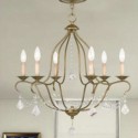 Elegant Crystal Chandelier Vintage Creative Home Light Living Room Bedroom Lamp
