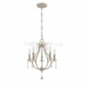 Simple Crystal Chandelier Elegant Vintage Style Light Living Room Dining Room Lamp