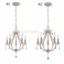 Simple Crystal Chandelier Elegant Vintage Style Light Living Room Dining Room Lamp