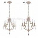 Simple Crystal Chandelier Elegant Vintage Style Light Living Room Dining Room Lamp