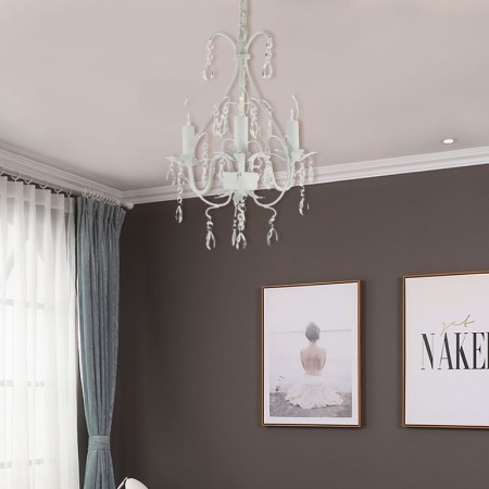 Luxury Crystal Chandelier Nordic Elegant Home Light Living Room Dining Room Lamp