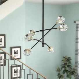 Simple Chandelier Nordic Pendant Light Magic Bean Shape Lamp Bedroom Hallway Light