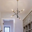 Artistic Sputnik Chandelier Nordic Pendant Light Creative Iron Lighting Living Room Hallway Lamp