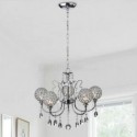 Luxury Crystal Chandelier Nordic Creative Round Shape Light Living Room Bedroom Lamp