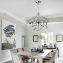 Luxury Crystal Chandelier Nordic Creative Round Shape Light Living Room Bedroom Lamp