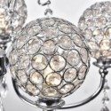 Luxury Crystal Chandelier Nordic Creative Round Shape Light Living Room Bedroom Lamp