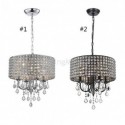 Luxury Crystal Chandelier Light Nordic Elegant Pendant Light Living Room Bedroom Lamp