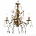 Vintage Crystal Chandelier Elegant Light Luxury Home Lighting Living Room Bedroom Lamp