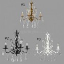 Vintage Crystal Chandelier Elegant Light Luxury Home Lighting Living Room Bedroom Lamp
